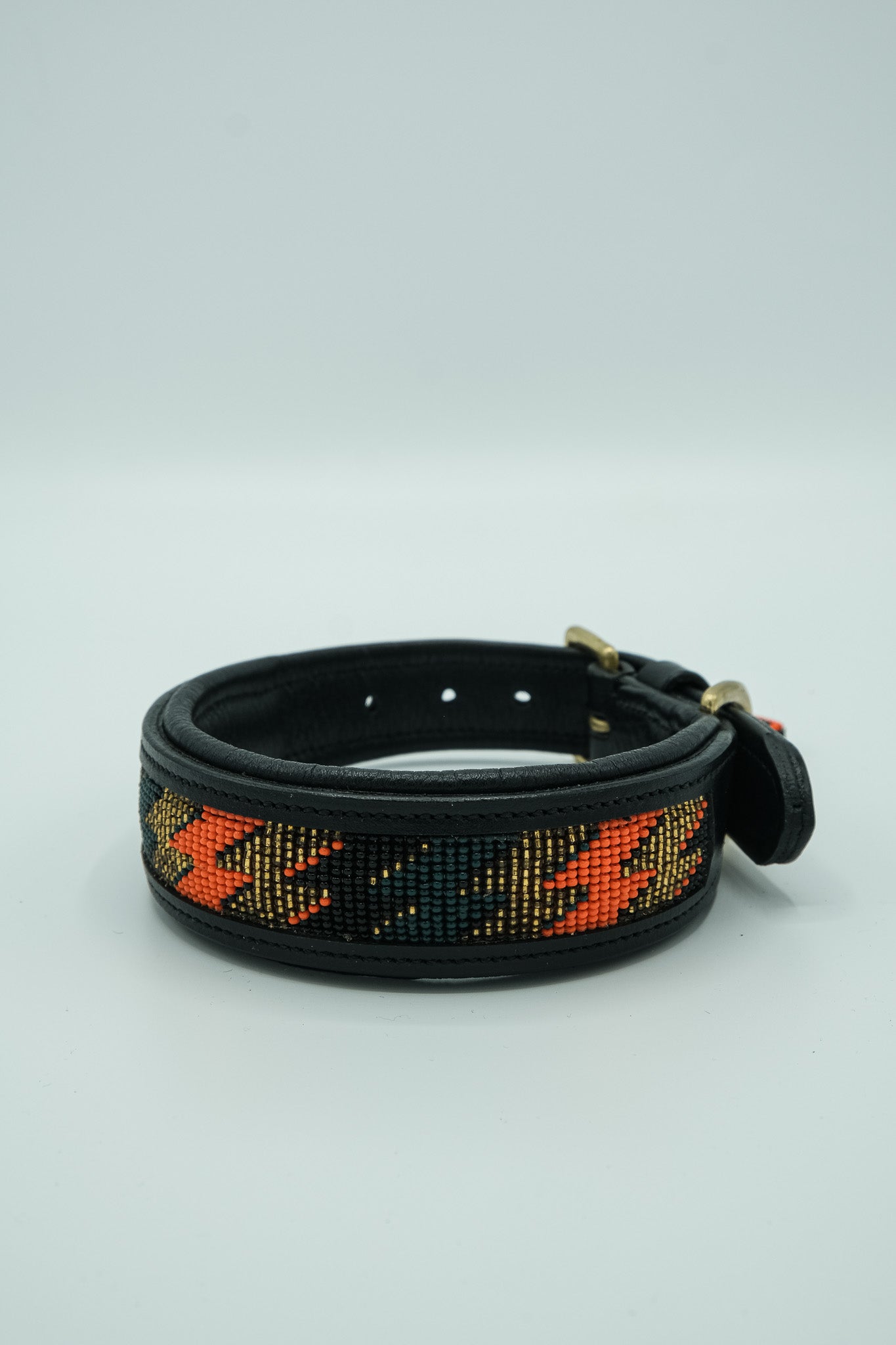 Beaded Leather Collar - Solana