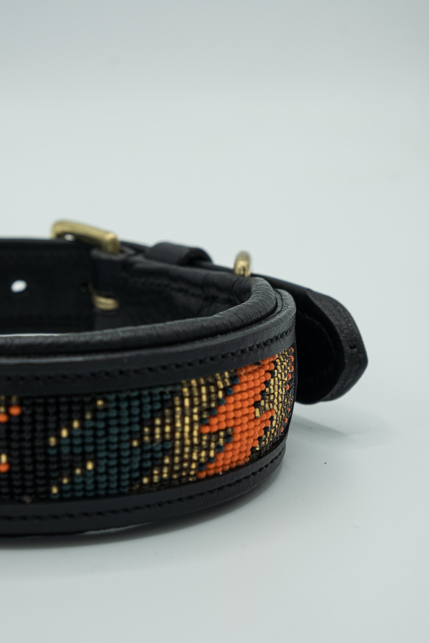 Beaded Leather Collar - Solana