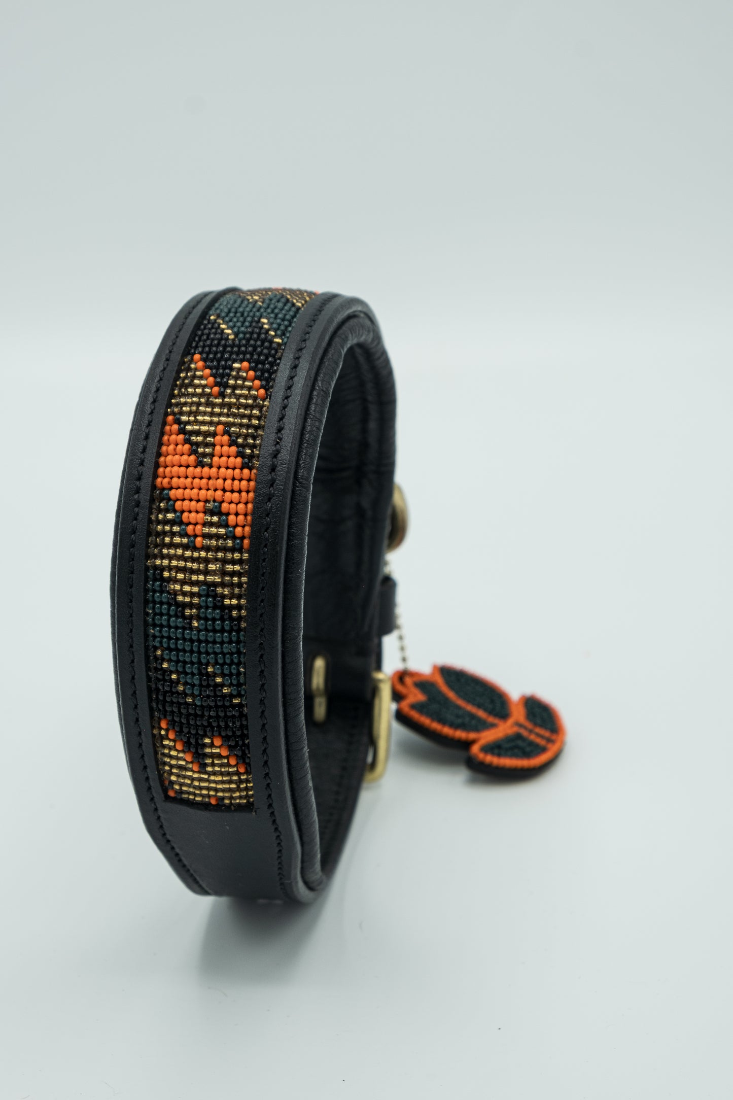 Beaded Leather Collar - Solana