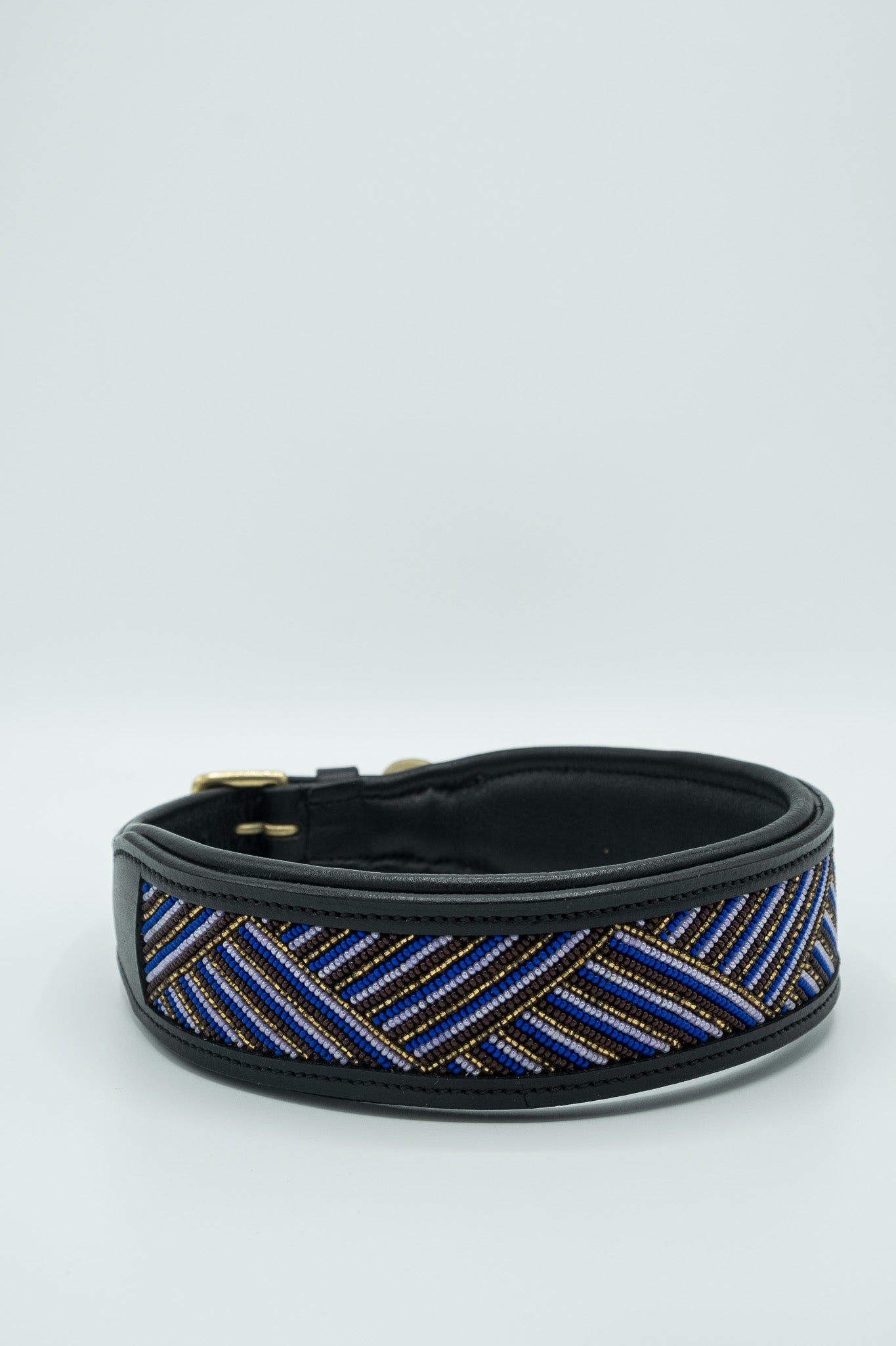 Beaded Leather Collar - Aurora